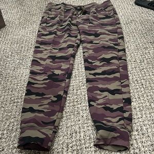 Zyia purple camo joggers. Size large fits 8-10 Gently worn (maybe 2 times)